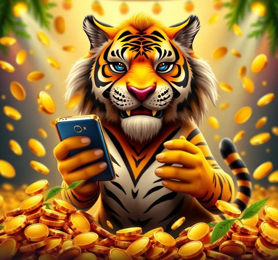 O tigrinho da sorte, mascote do 34X